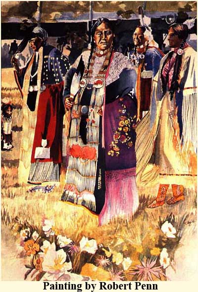 Painting of Native Women by Bob Penn